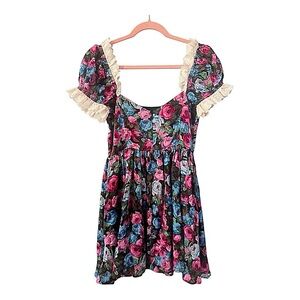 For Love And Lemons Marly Ruffle Mini Dress size Small